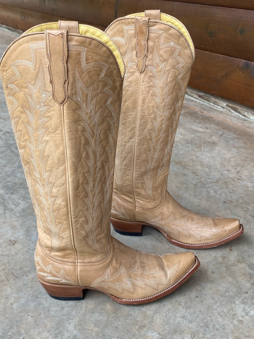 JRC & Sons | Tan Leather Cowgirl Boots - Picture 4 of 16